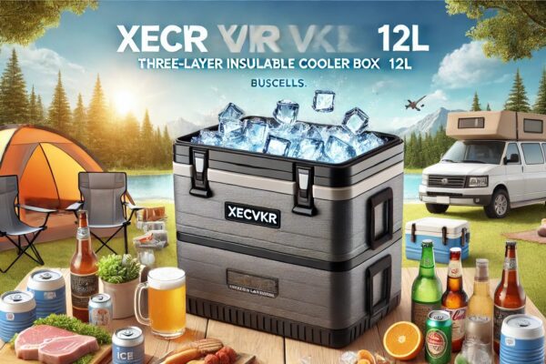 XECVKR Three-Layer Insulated Portable Cooler Box 12L